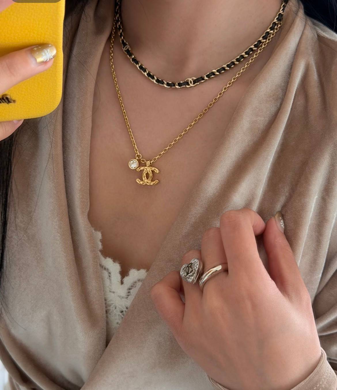 CHANEL シャネル レディース ネックレス CCロゴ チェーンモチーフ ブランドネックレス 上品なアクセサリー - 画像 9