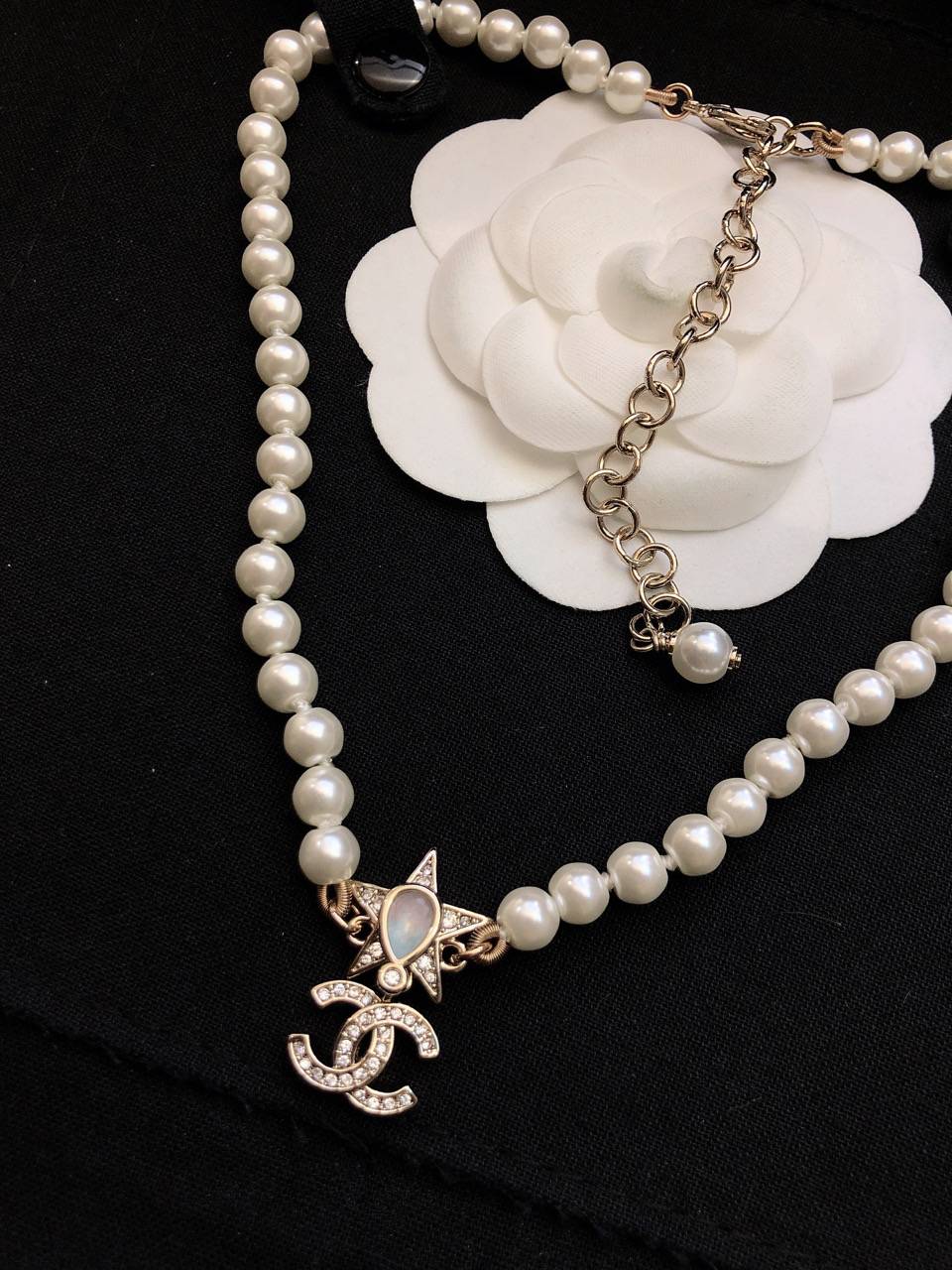 CHANEL シャネル レディース ネックレス パール チェーンモチーフ ココマーク ネックレス 上品なアクセサリー - 画像 3