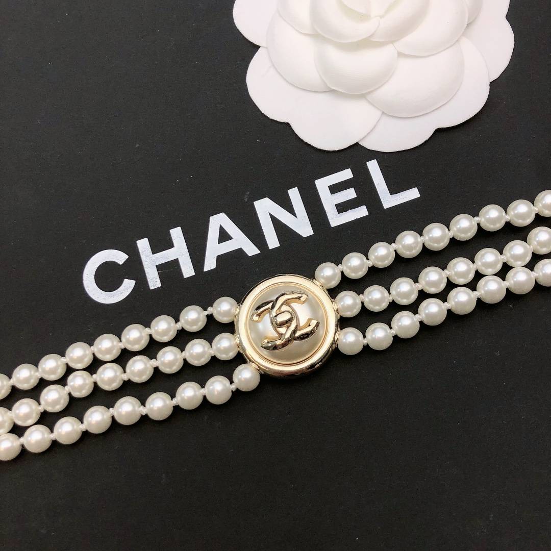 CHANEL シャネル レディース ネックレス CCロゴ パール チェーンモチーフ ブランドネックレス 上品なアクセサリー - 画像 5
