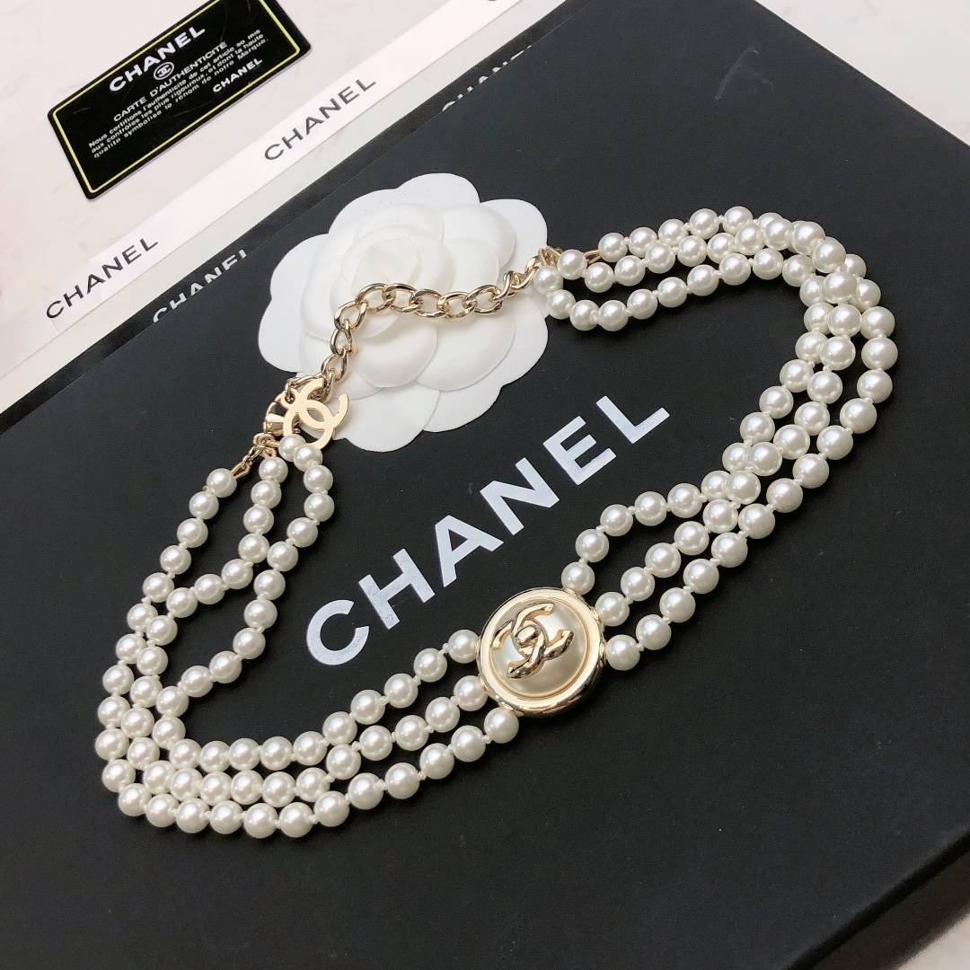 CHANEL シャネル レディース ネックレス CCロゴ パール チェーンモチーフ ブランドネックレス 上品なアクセサリー - 画像 6