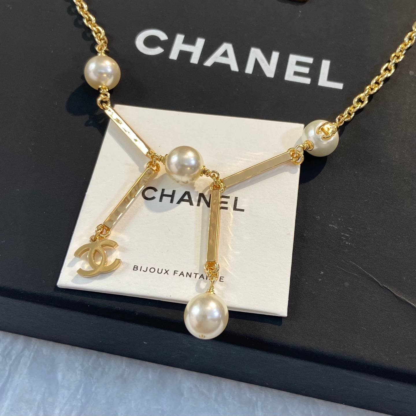 CHANEL シャネル レディース ネックレス CCロゴ パール ブランドネックレス 上品なアクセサリー ゴールド - 画像 7