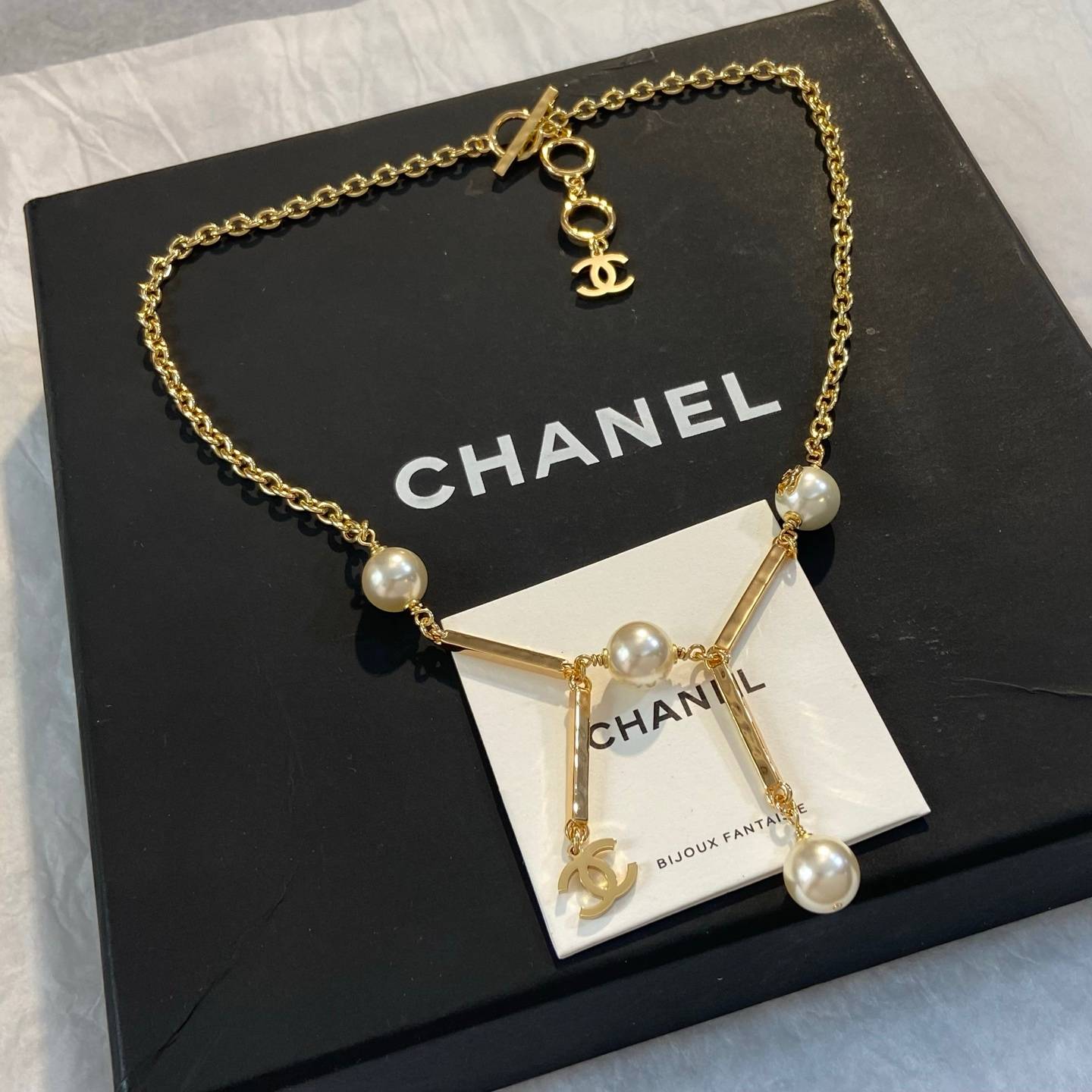 CHANEL シャネル レディース ネックレス CCロゴ パール ブランドネックレス 上品なアクセサリー ゴールド - 画像 8