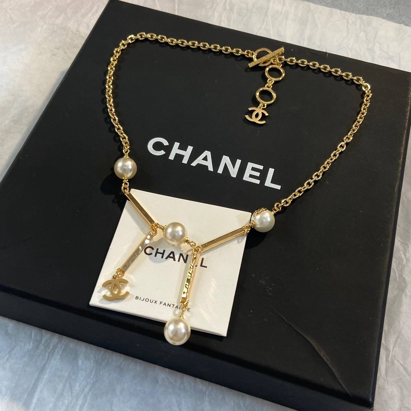 CHANEL シャネル レディース ネックレス CCロゴ パール ブランドネックレス 上品なアクセサリー ゴールド - 画像 9