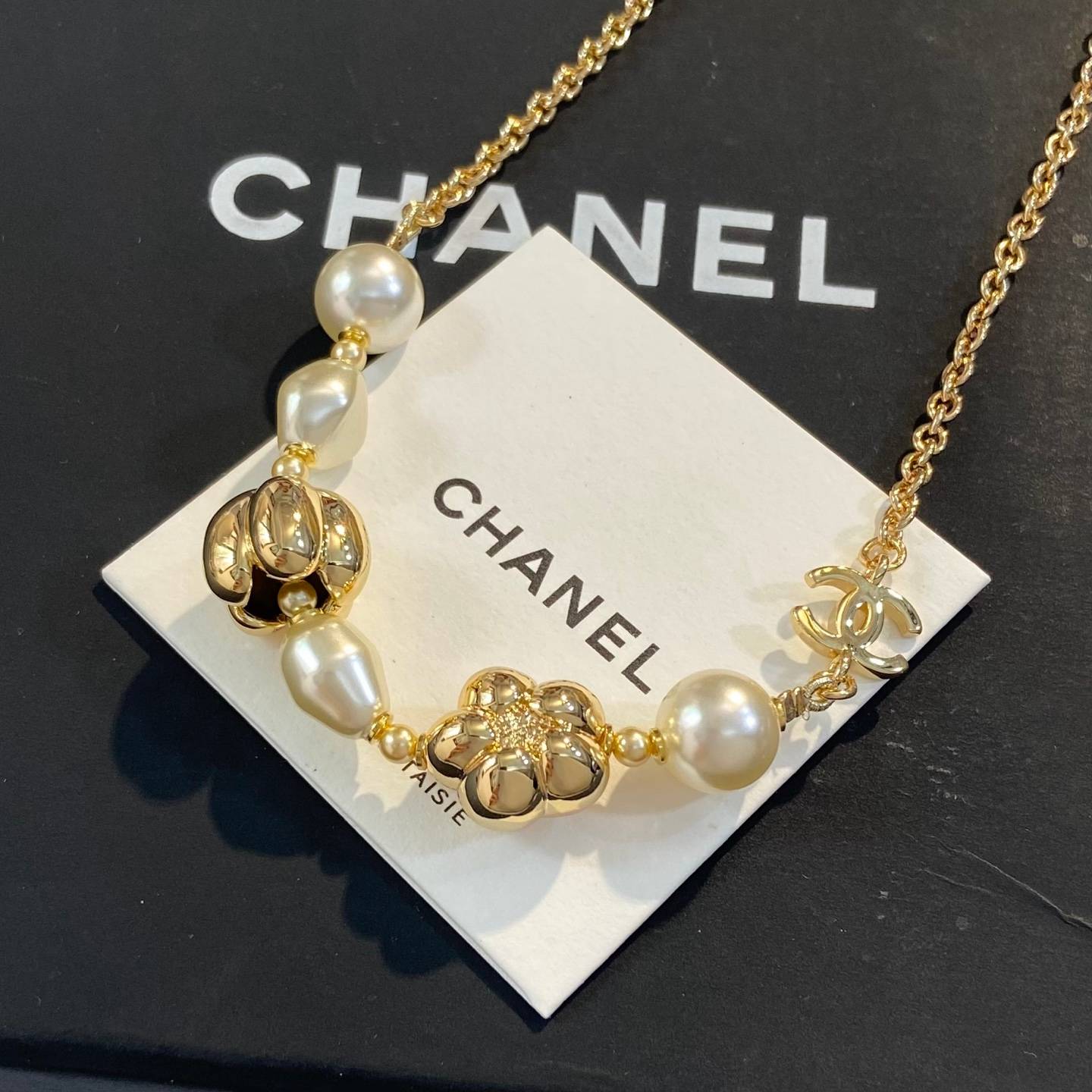 CHANEL シャネル レディース ネックレス CCロゴ パール チェーンモチーフ ブランドネックレス ブランドジュエリー ゴールド - 画像 4