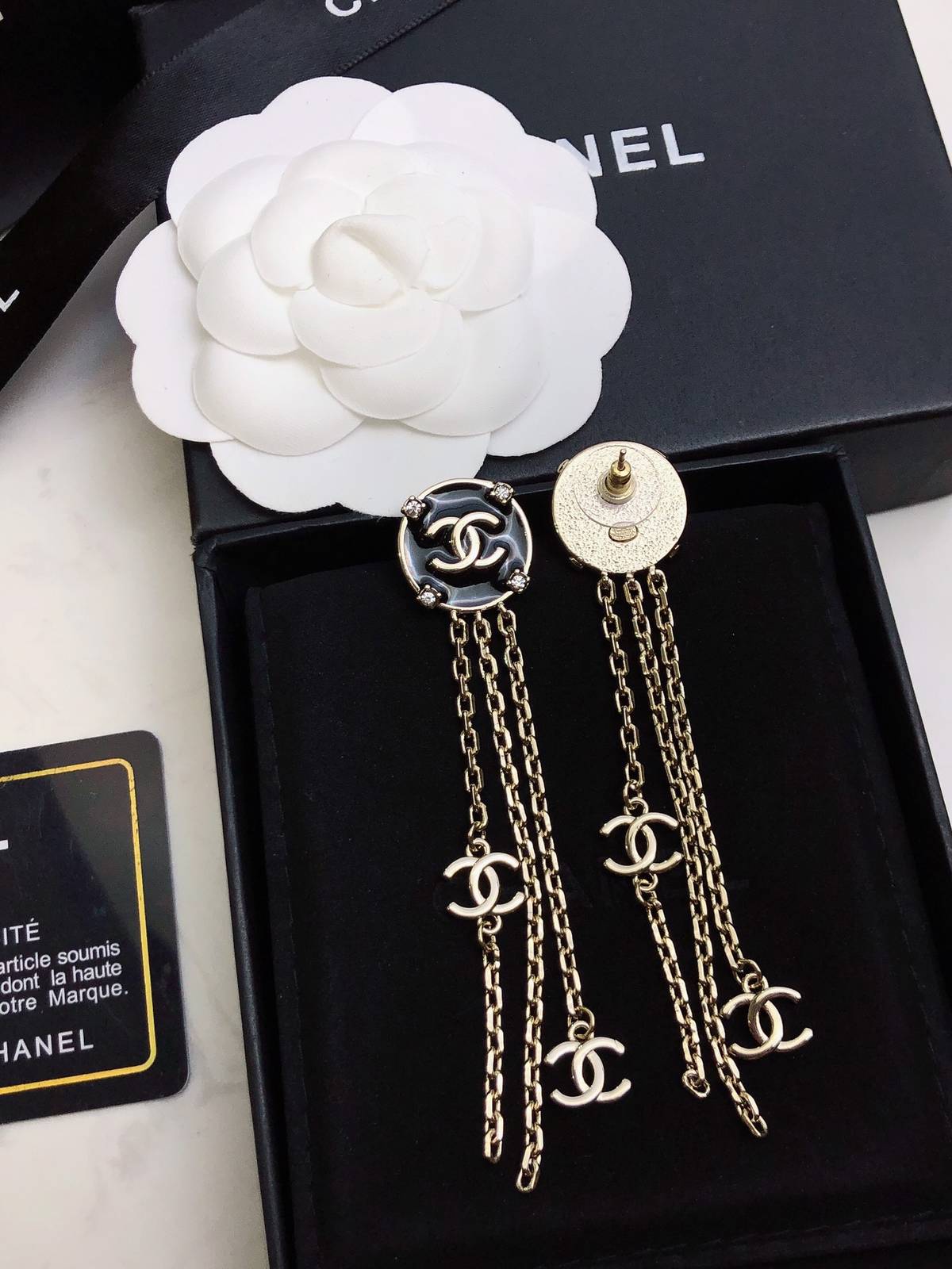 CHANEL シャネル レディース ピアス ブローチ フラワーモチーフ ブランドピアス ギフト ホワイト - 画像 3