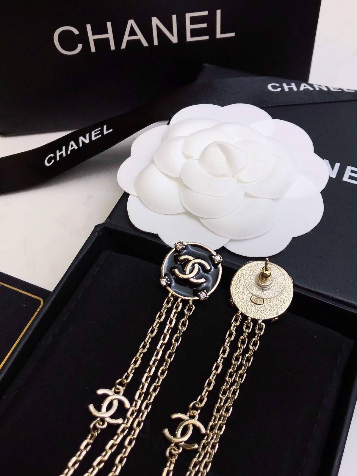 CHANEL シャネル レディース ピアス ブローチ フラワーモチーフ ブランドピアス ギフト ホワイト - 画像 5