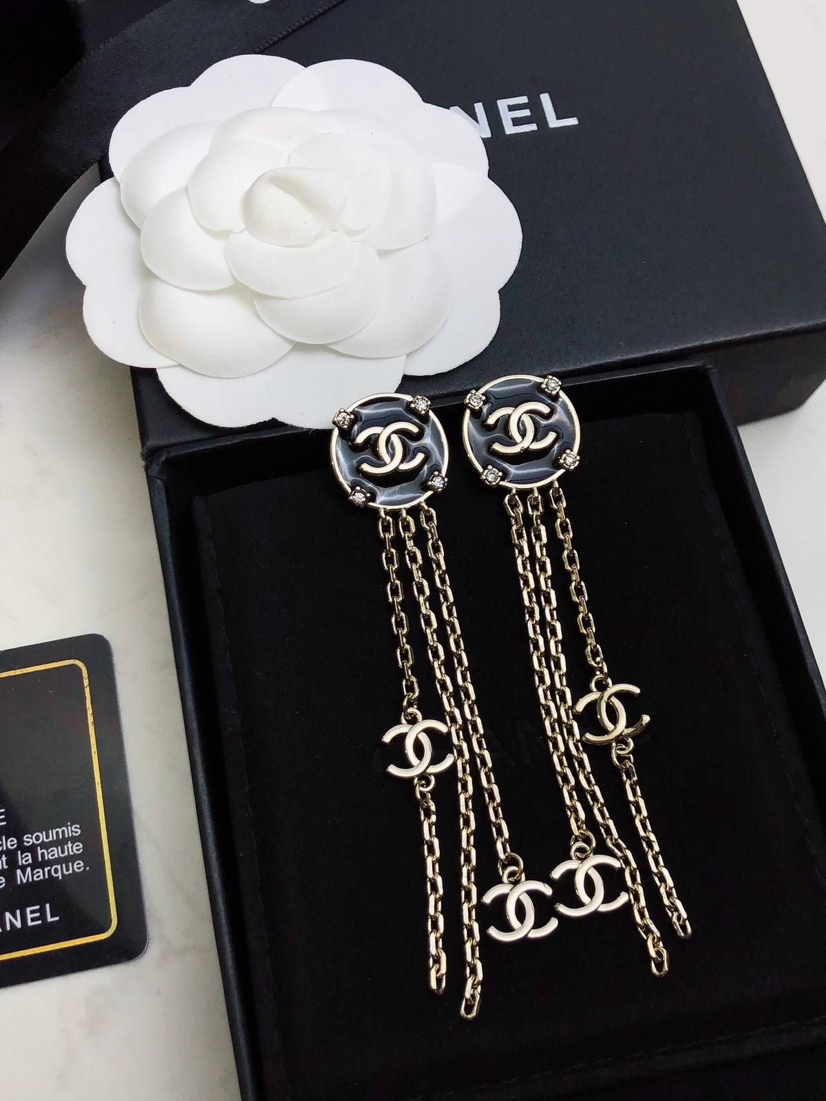 CHANEL シャネル レディース ピアス ブローチ フラワーモチーフ ブランドピアス ギフト ホワイト - 画像 6