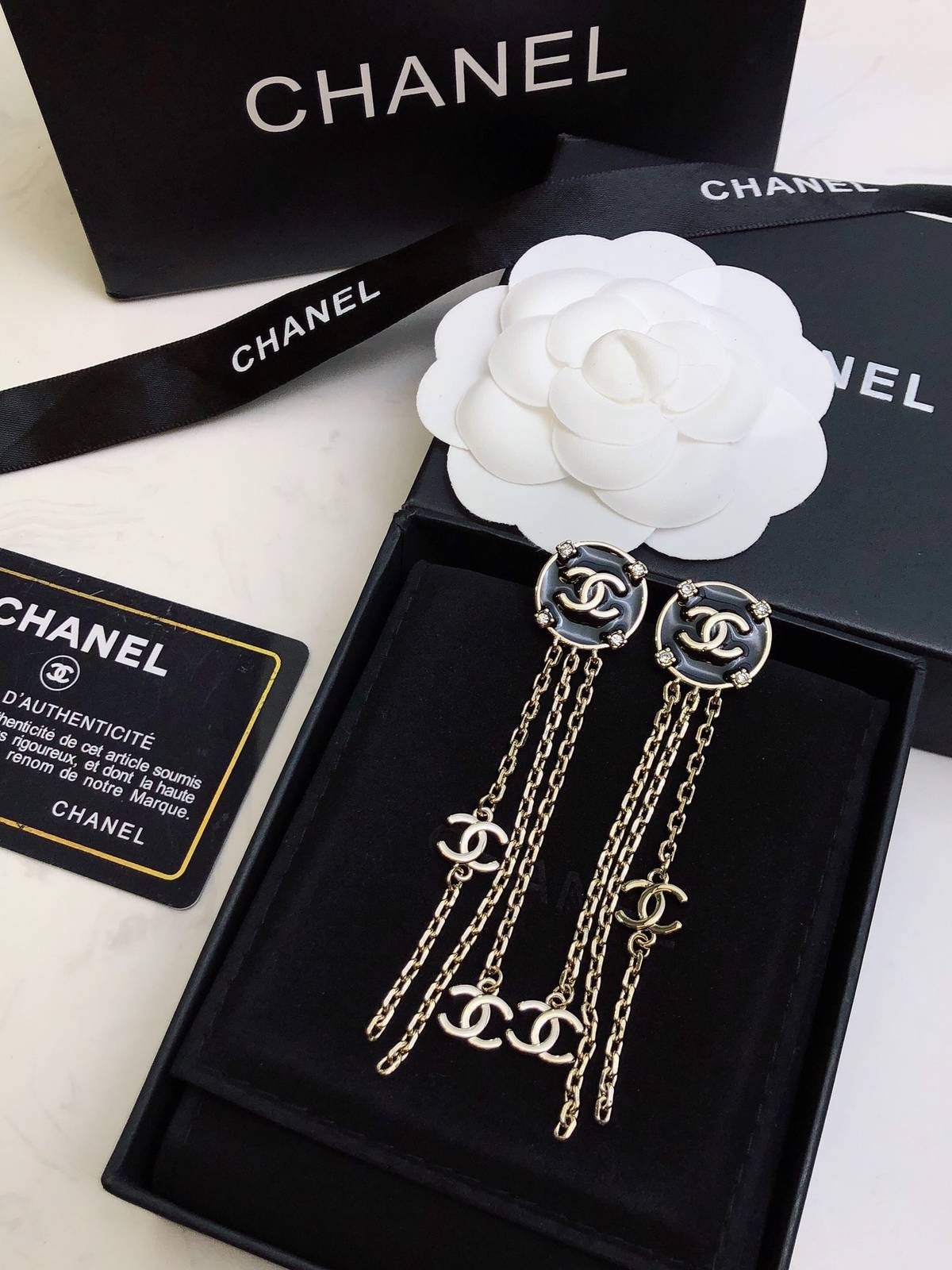 CHANEL シャネル レディース ピアス ブローチ フラワーモチーフ ブランドピアス ギフト ホワイト - 画像 8