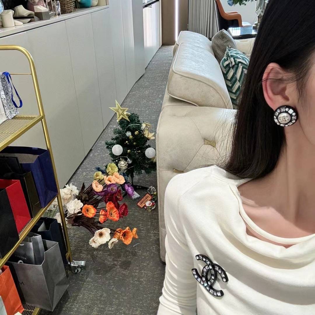 CHANEL シャネル レディース ピアス CCロゴ ダブルC パール ブランドピアス ゴールド - 画像 2