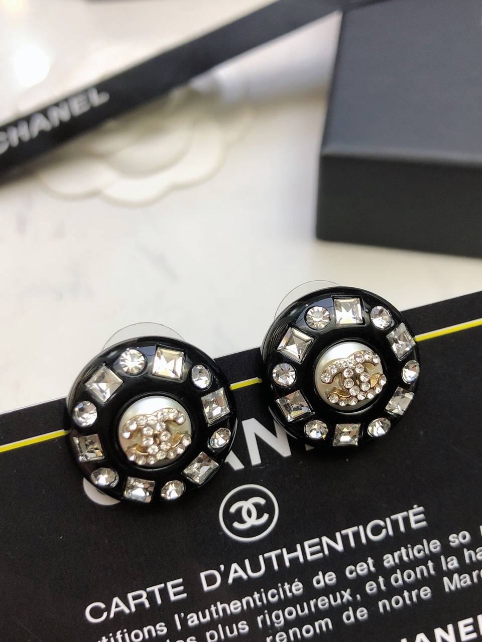 CHANEL シャネル レディース ピアス CCロゴ ダブルC パール ブランドピアス ゴールド - 画像 4