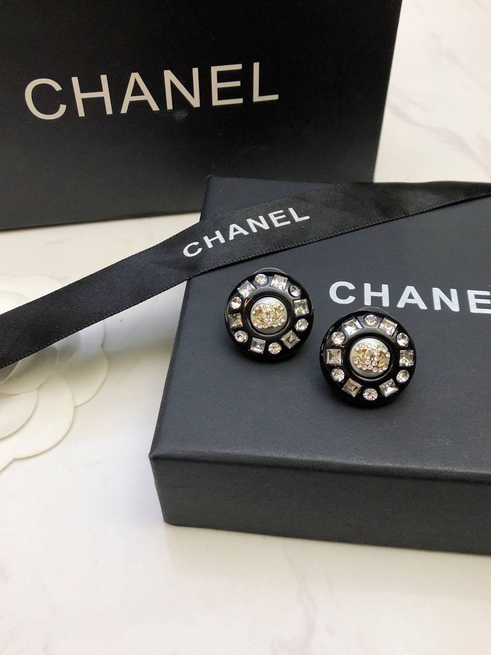 CHANEL シャネル レディース ピアス CCロゴ ダブルC パール ブランドピアス ゴールド - 画像 5