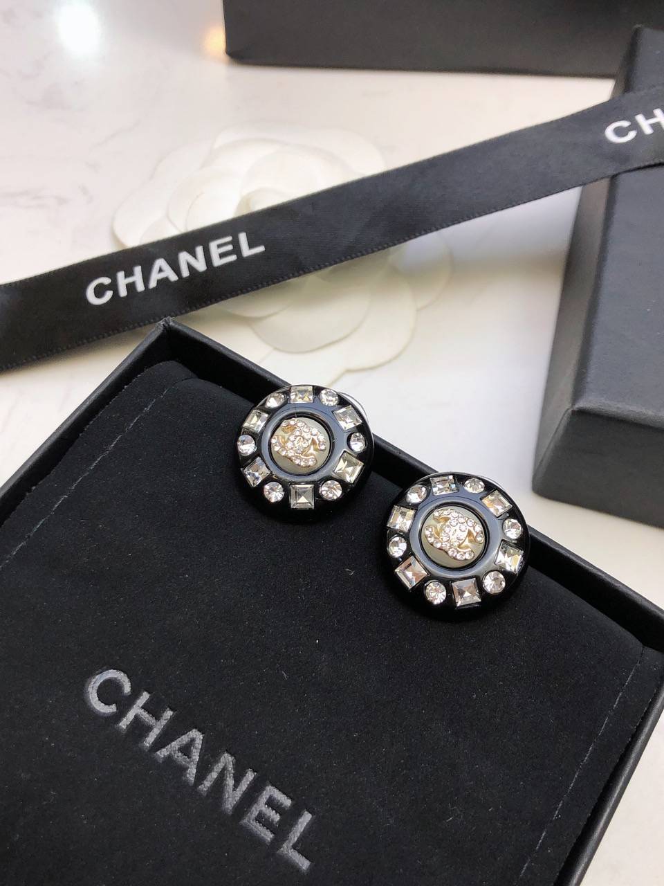 CHANEL シャネル レディース ピアス CCロゴ ダブルC パール ブランドピアス ゴールド - 画像 7