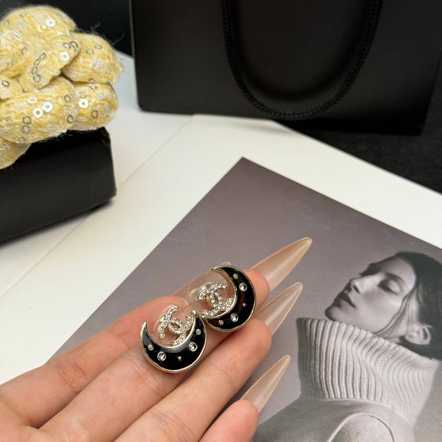 CHANEL シャネル レディース ピアス CCロゴ メタル ブランドピアス ブランドアクセサリー ゴールド - 画像 6