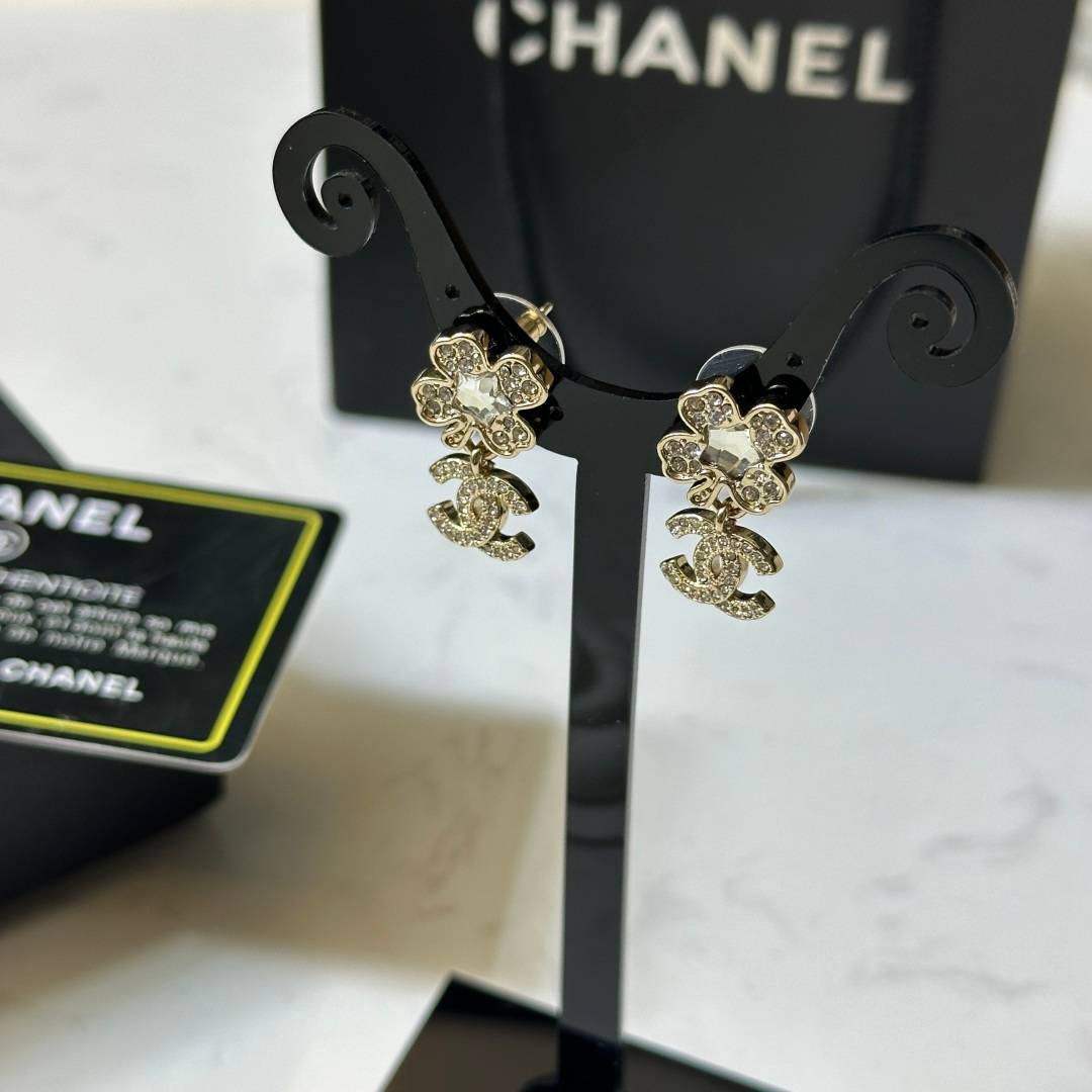 CHANEL シャネル レディース ピアス CCロゴ フラワー ロゴピアス 上品なアクセサリー ゴールド - 画像 7