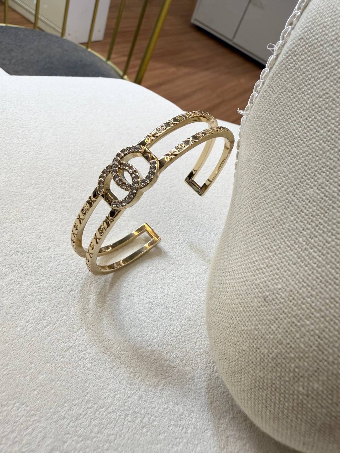 CHANEL シャネル レディース ブレスレット ココマーク K18 ブランドブレスレット 上品なアクセサリー ゴールド - 画像 5