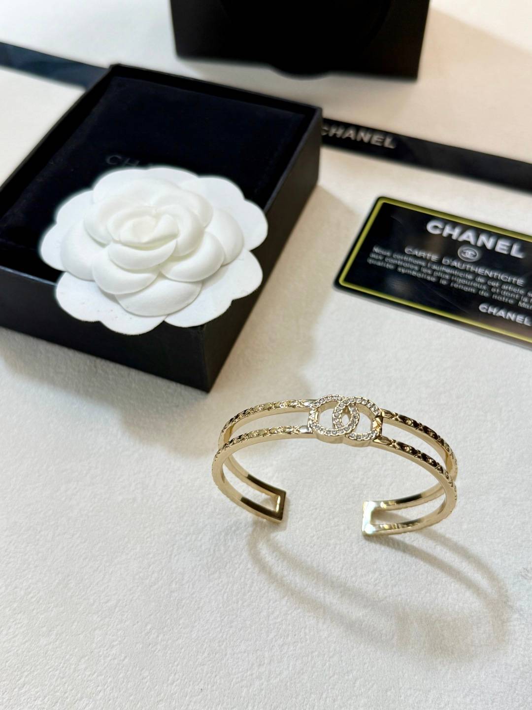 CHANEL シャネル レディース ブレスレット ココマーク K18 ブランドブレスレット 上品なアクセサリー ゴールド - 画像 6