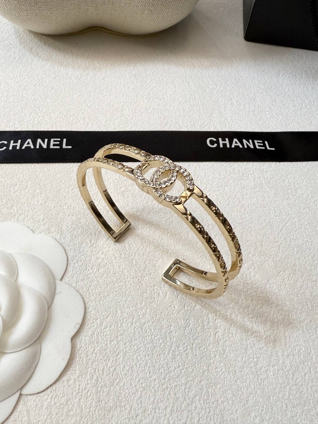 CHANEL シャネル レディース ブレスレット ココマーク K18 ブランドブレスレット 上品なアクセサリー ゴールド - 画像 7