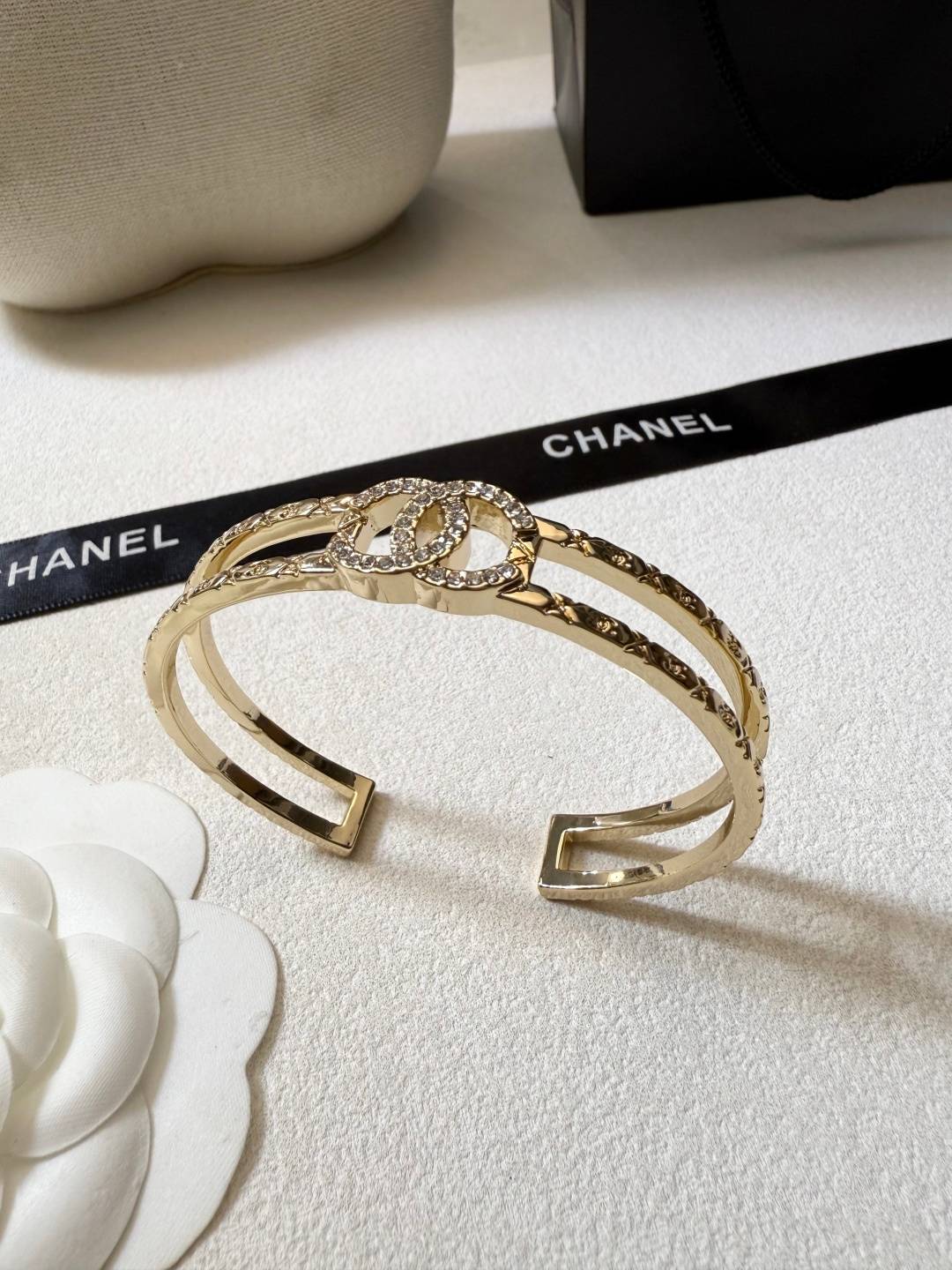 CHANEL シャネル レディース ブレスレット ココマーク K18 ブランドブレスレット 上品なアクセサリー ゴールド - 画像 8
