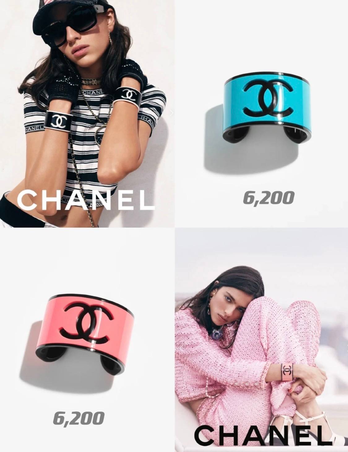 CHANEL シャネル レディース ブレスレット CCロゴ ブランドブレスレット 上品なアクセサリー イエロー - 画像 4
