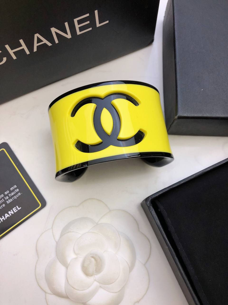 CHANEL シャネル レディース ブレスレット CCロゴ ブランドブレスレット 上品なアクセサリー イエロー - 画像 7