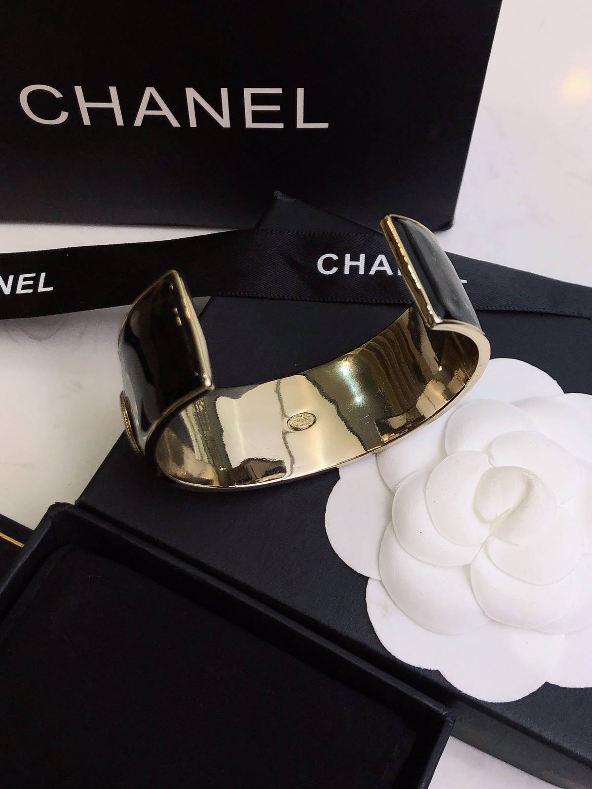 CHANEL シャネル レディース ブレスレット CCロゴ ブランドブレスレット 上品なアクセサリー ゴールド - 画像 6