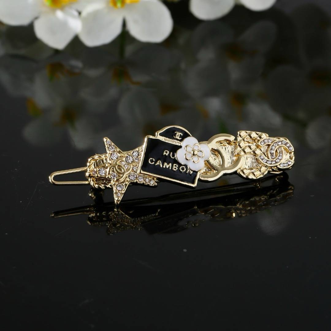 CHANEL シャネル レディース ブローチ ロゴプレート チェーンモチーフ ブランドブローチ ゴールド - 画像 3