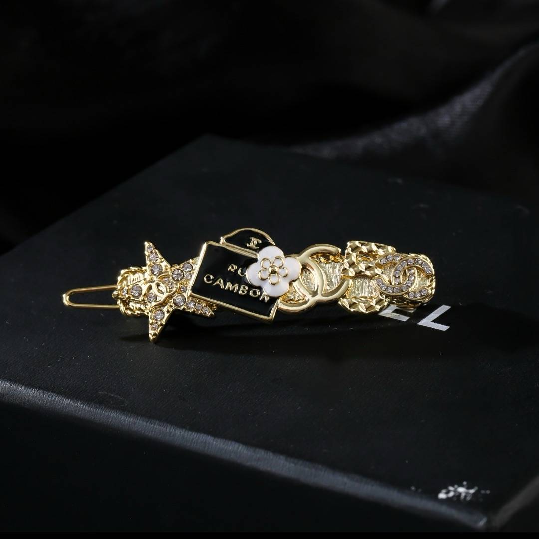 CHANEL シャネル レディース ブローチ ロゴプレート チェーンモチーフ ブランドブローチ ゴールド - 画像 6