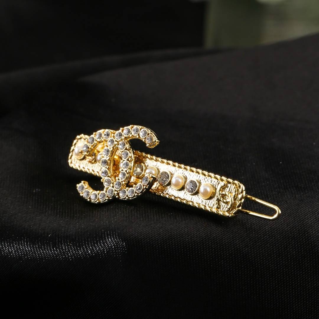 CHANEL シャネル レディース ブローチ CCロゴ パール チェーンモチーフ ブランドブローチ ゴールド - 画像 3