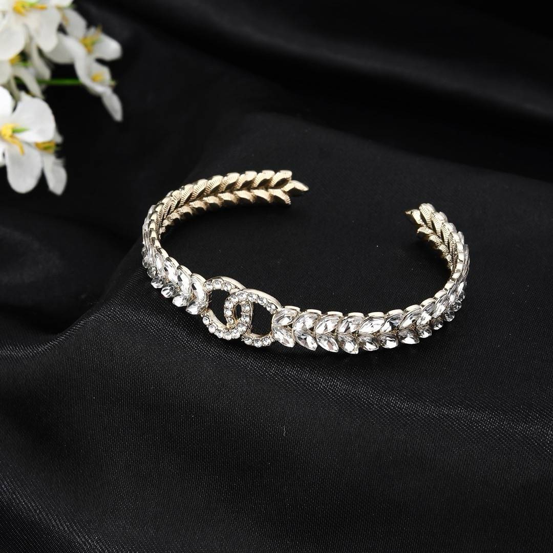 CHANEL シャネル レディース ブレスレット ダブルC チェーンモチーフ ブランドブレスレット ゴールド - 画像 5