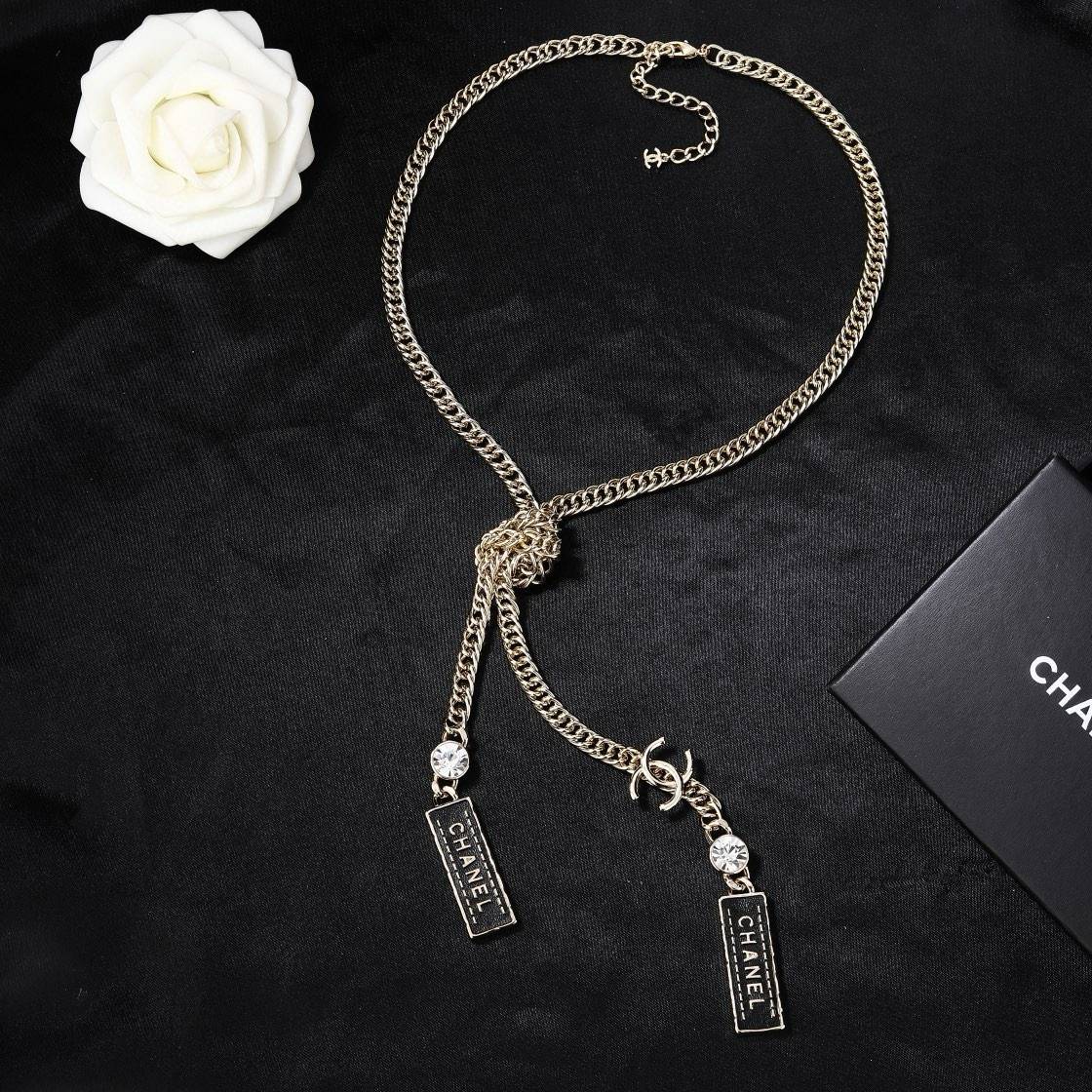 CHANEL シャネル レディース ネックレス CCロゴ チェーンモチーフ ブランドネックレス 上品なアクセサリー ゴールド - 画像 2