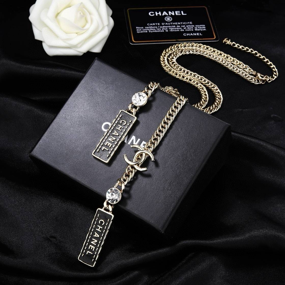CHANEL シャネル レディース ネックレス CCロゴ チェーンモチーフ ブランドネックレス 上品なアクセサリー ゴールド - 画像 6