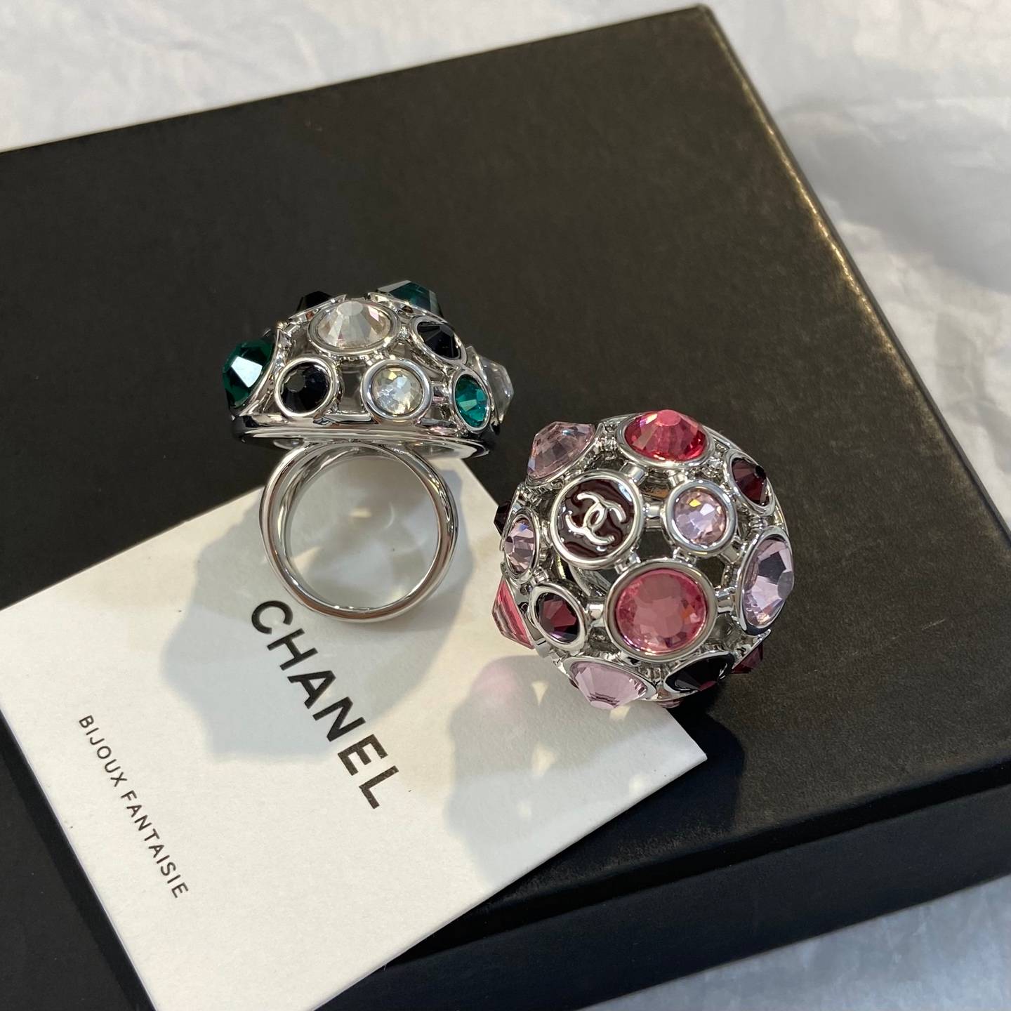 CHANEL シャネル レディース リング ロゴプレート デザイン ブランドリング ブランドジュエリー シルバー - 画像 5