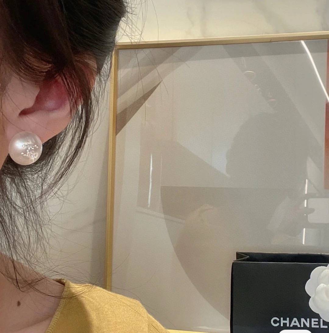 CHANEL シャネル レディース ピアス パール ココマーク ブランドピアス 上品なアクセサリー シルバー - 画像 3