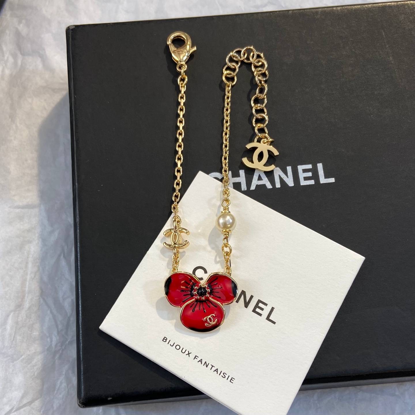 CHANEL シャネル レディース ブレスレット ロゴプレート フラワーモチーフ ブランドブレスレット ゴールド - 画像 7