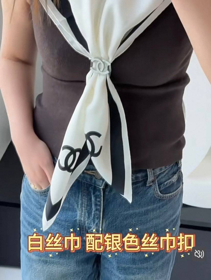 CHANEL シャネル レディース ブローチ CCロゴ チェーンモチーフ ブランドブローチ シルバー - 画像 3