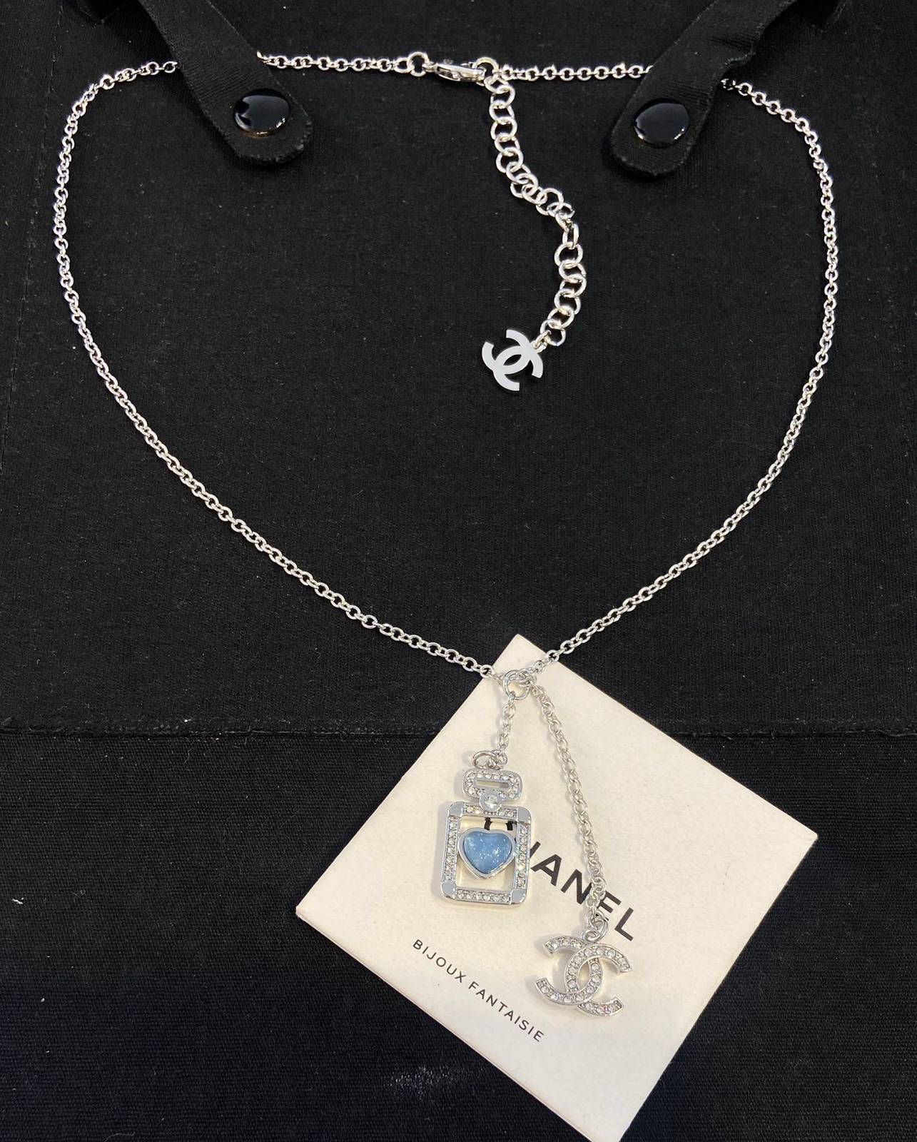 CHANEL シャネル レディース ネックレス ブランドネックレス ロゴプレート ブランドジュエリー シルバー