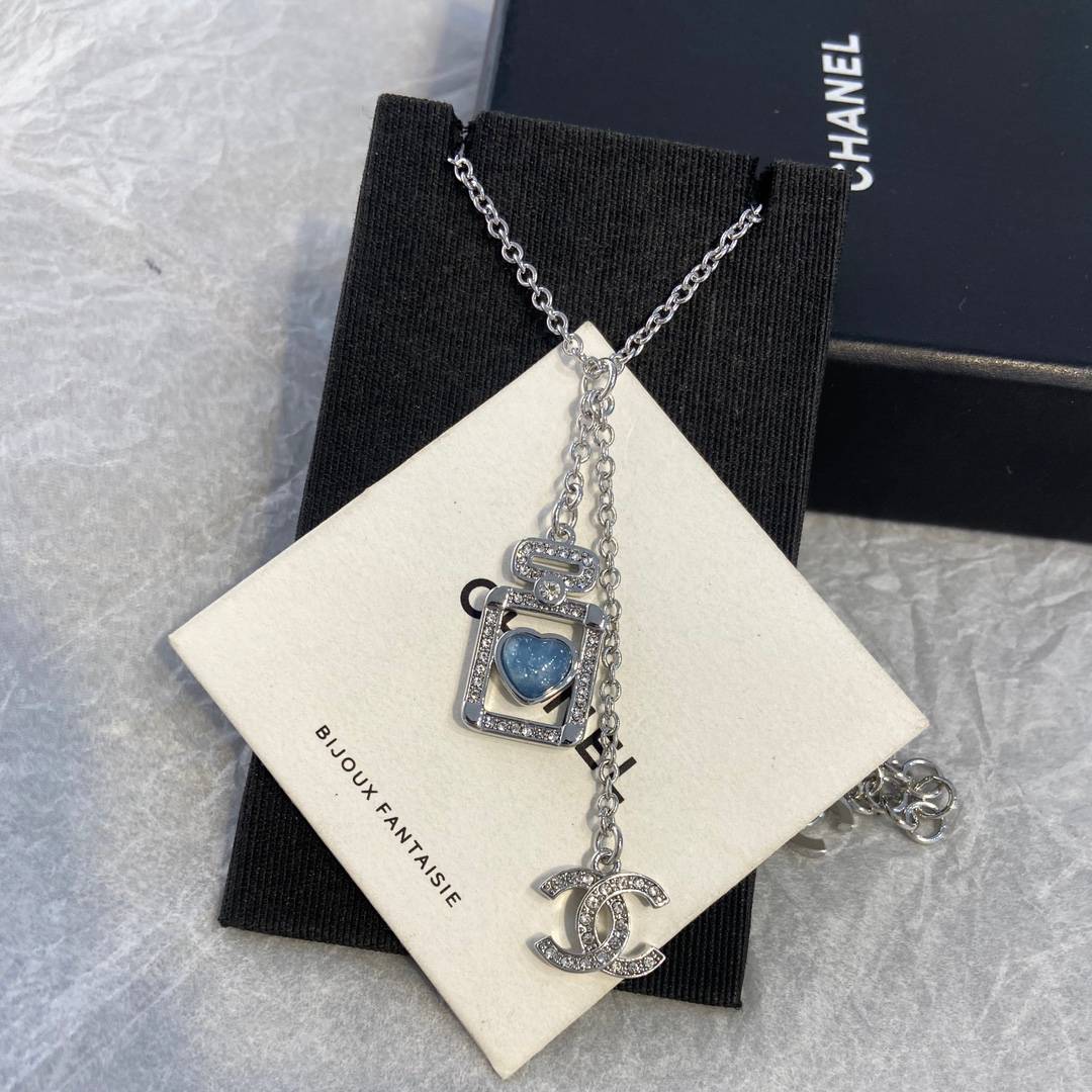 CHANEL シャネル レディース ネックレス ブランドネックレス ロゴプレート ブランドジュエリー シルバー - 画像 7