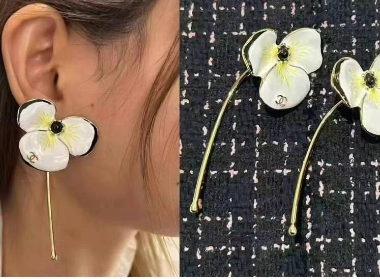 CHANEL シャネル レディース ピアス フラワーモチーフ カメリア ブランドピアス ギフト ブラック - 画像 2