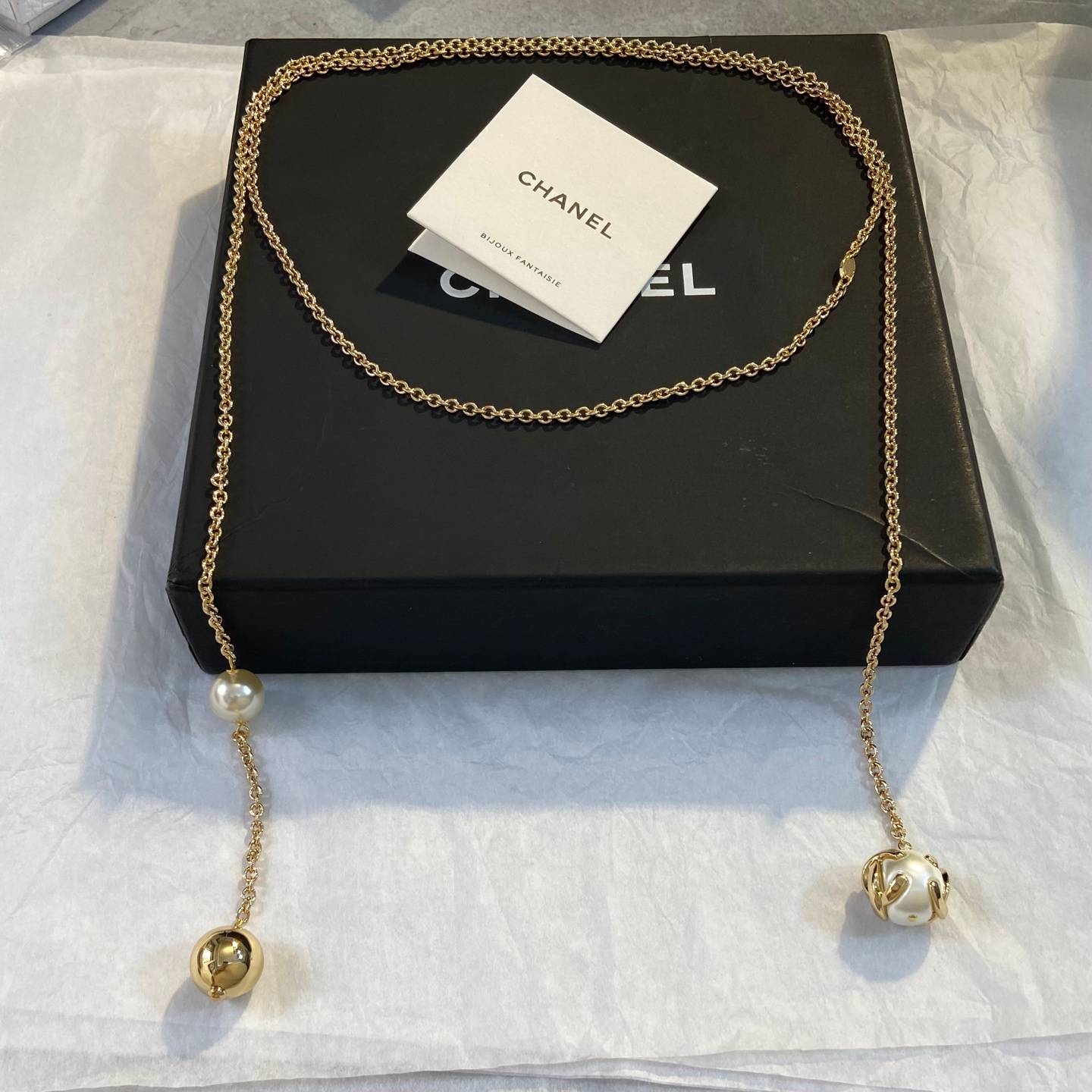 CHANEL シャネル レディース ネックレス ロゴプレート ダブルC ブランドネックレス ゴールド