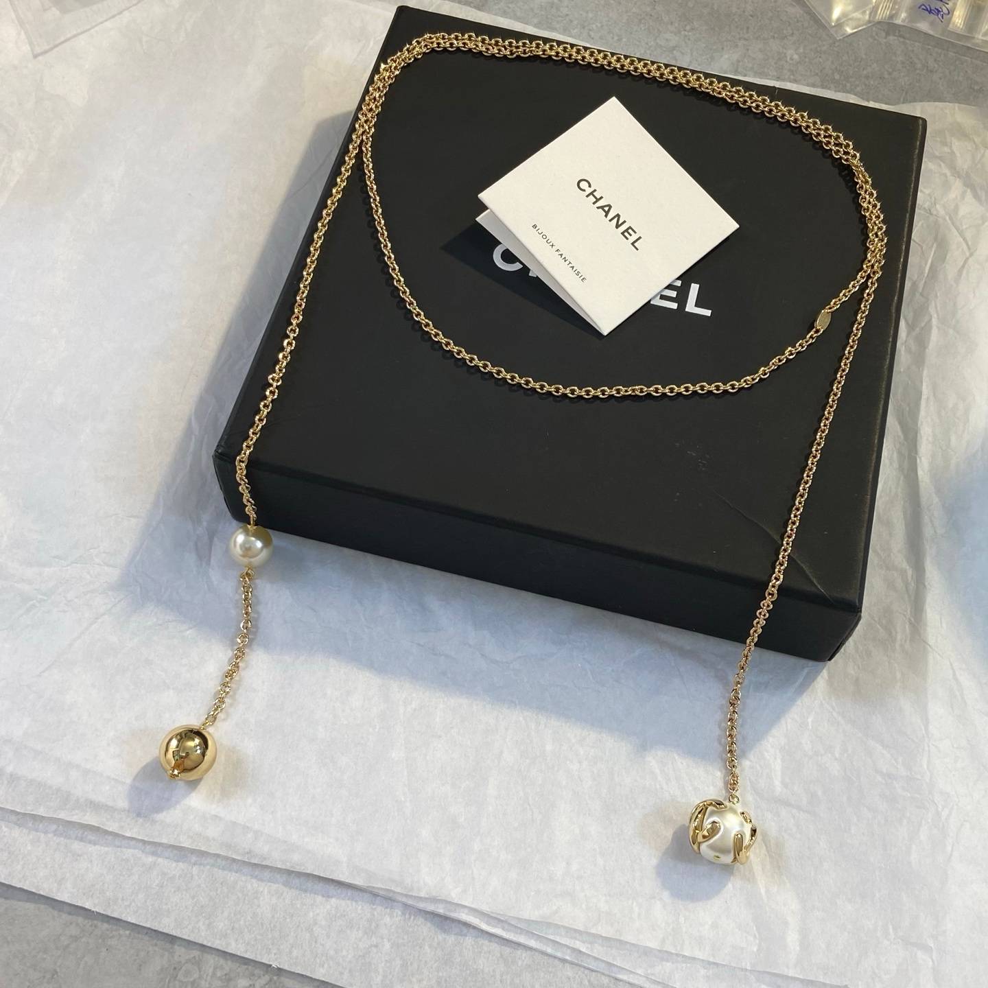 CHANEL シャネル レディース ネックレス ロゴプレート ダブルC ブランドネックレス ゴールド - 画像 6