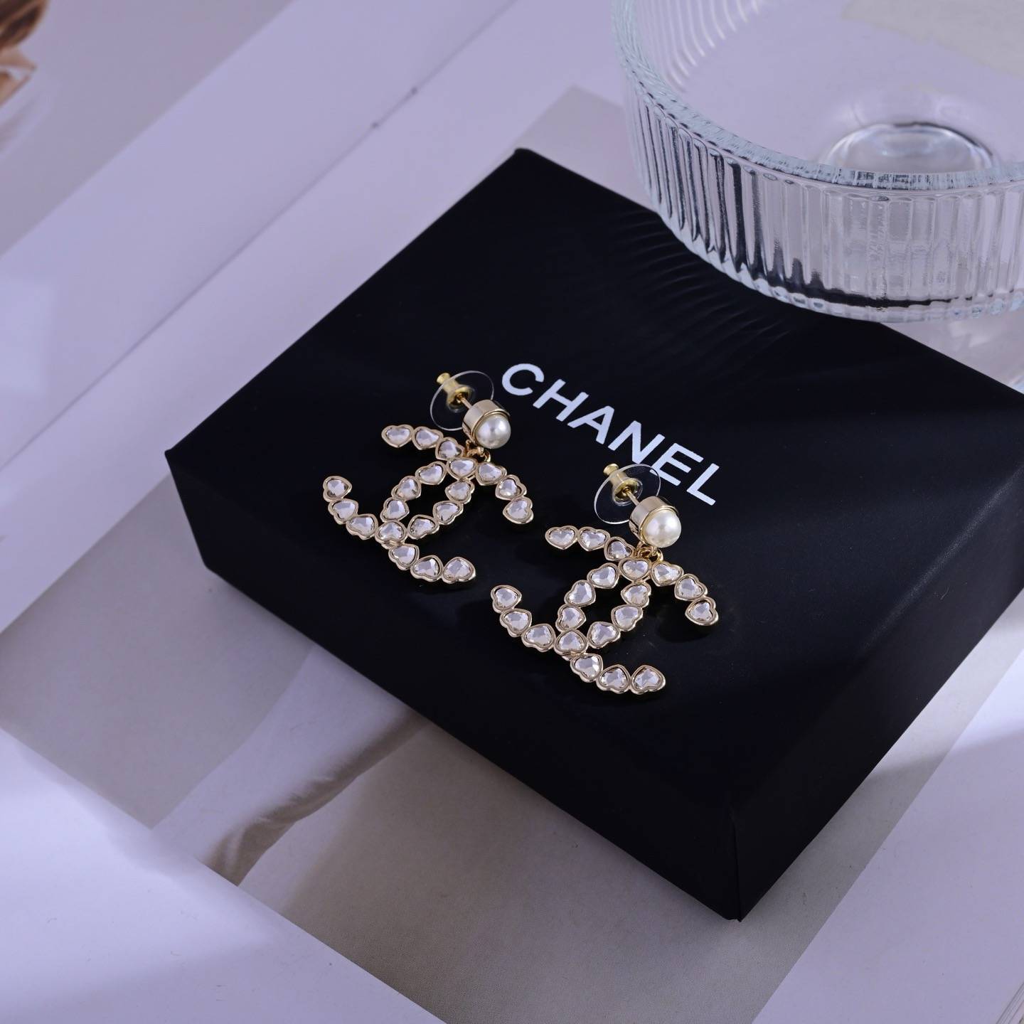CHANEL シャネル レディース ピアス CCロゴ パール ブランドピアス 上品なアクセサリー ゴールド - 画像 5