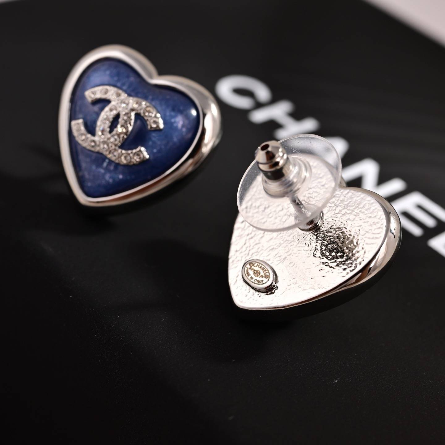 CHANEL シャネル レディース ピアス ココマーク ネックレス ブランドジュエリー 上品なアクセサリー ブルー - 画像 2