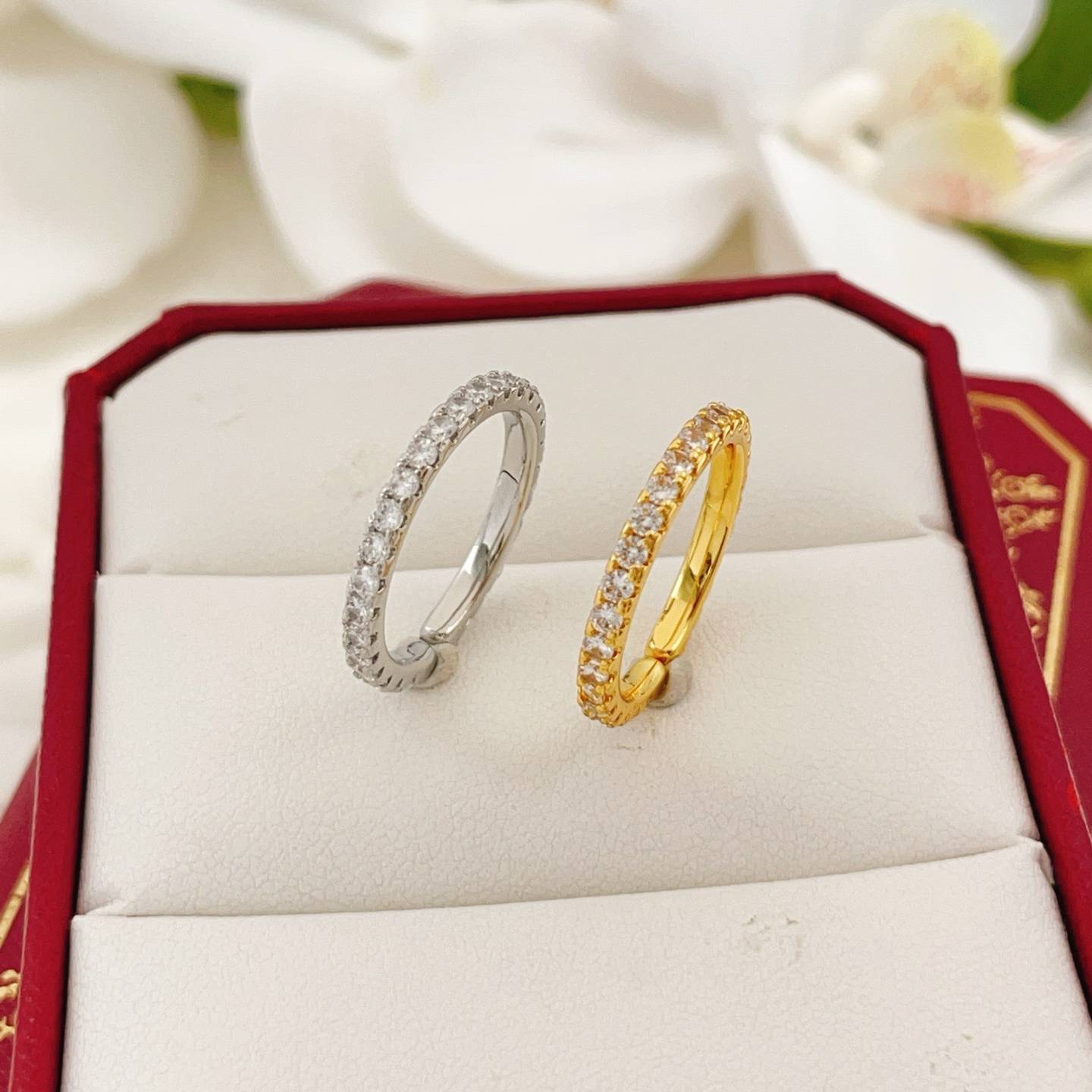 Cartier カルティエ レディース リング ジュスト アン クル 750YG ダイヤモンド 1P シンプル ブランドジュエリー - 画像 3