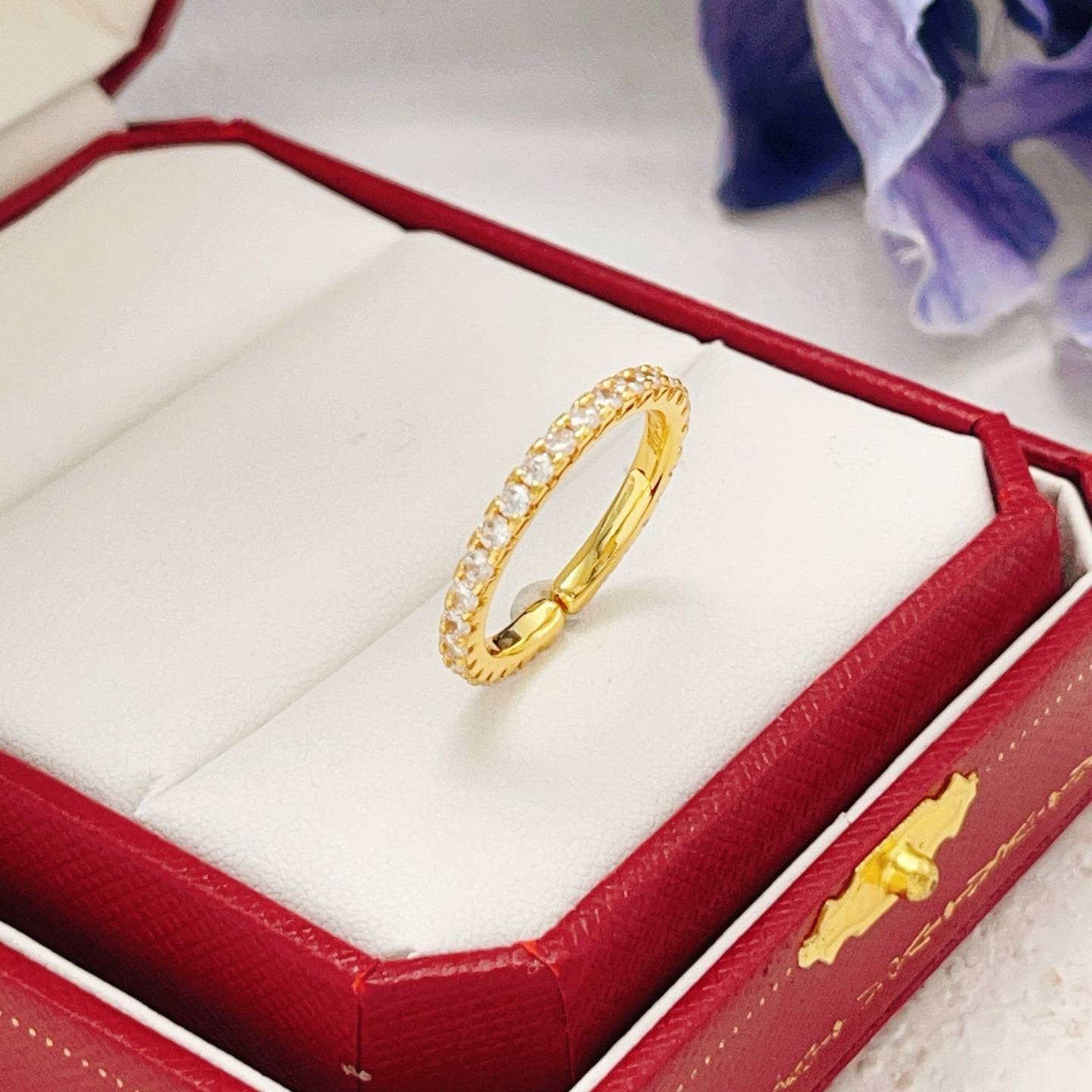 Cartier カルティエ レディース リング ジュスト アン クル 750YG ダイヤモンド 1P シンプル ブランドジュエリー - 画像 5