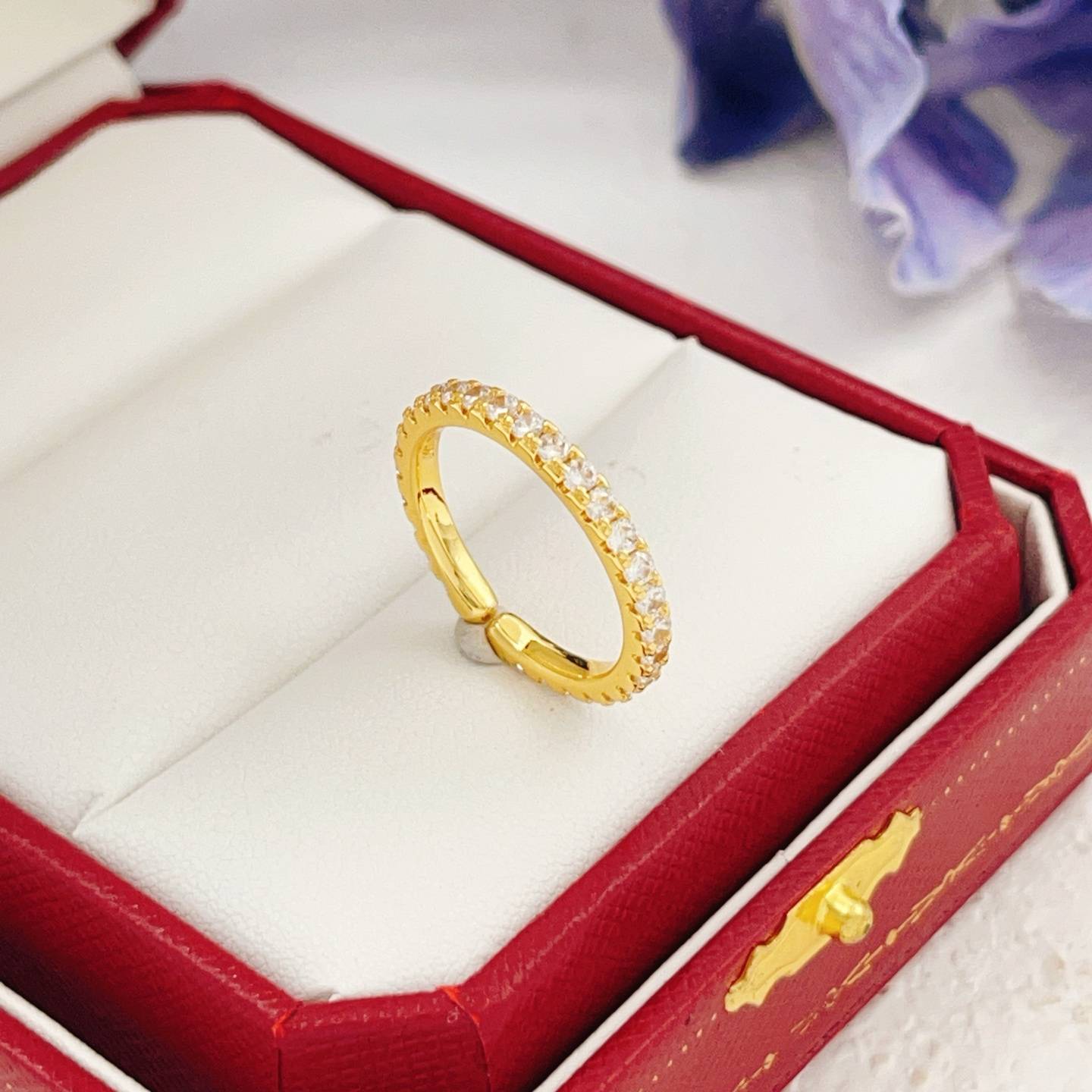 Cartier カルティエ レディース リング ジュスト アン クル 750YG ダイヤモンド 1P シンプル ブランドジュエリー - 画像 6