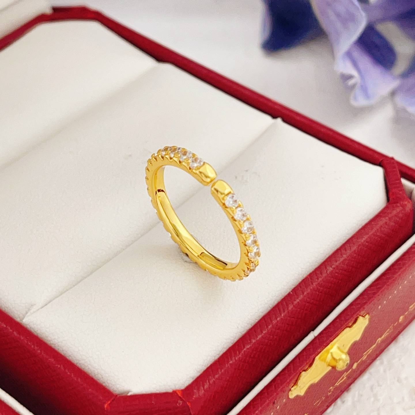 Cartier カルティエ レディース リング ジュスト アン クル 750YG ダイヤモンド 1P シンプル ブランドジュエリー - 画像 7