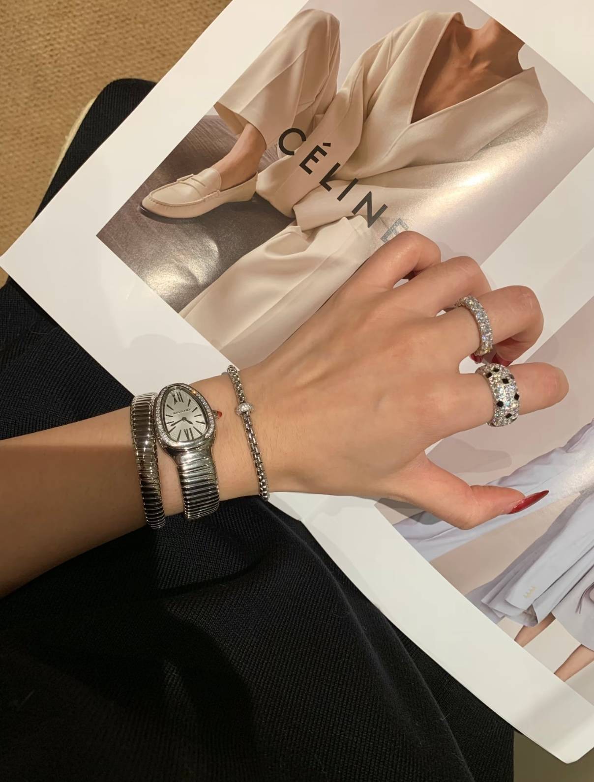 Cartier カルティエ レディース リング パンテール 750 YG ダイヤモンド ブランドジュエリー 普段使い ギフト - 画像 13