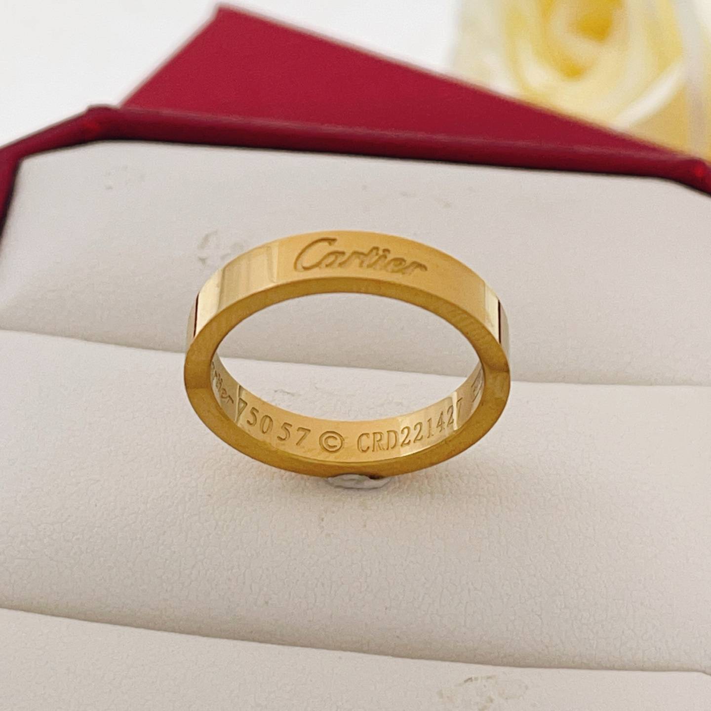 Cartier カルティエ レディース リング ジュスト アン クル 750 YG ブランドジュエリー 普段使い ギフト