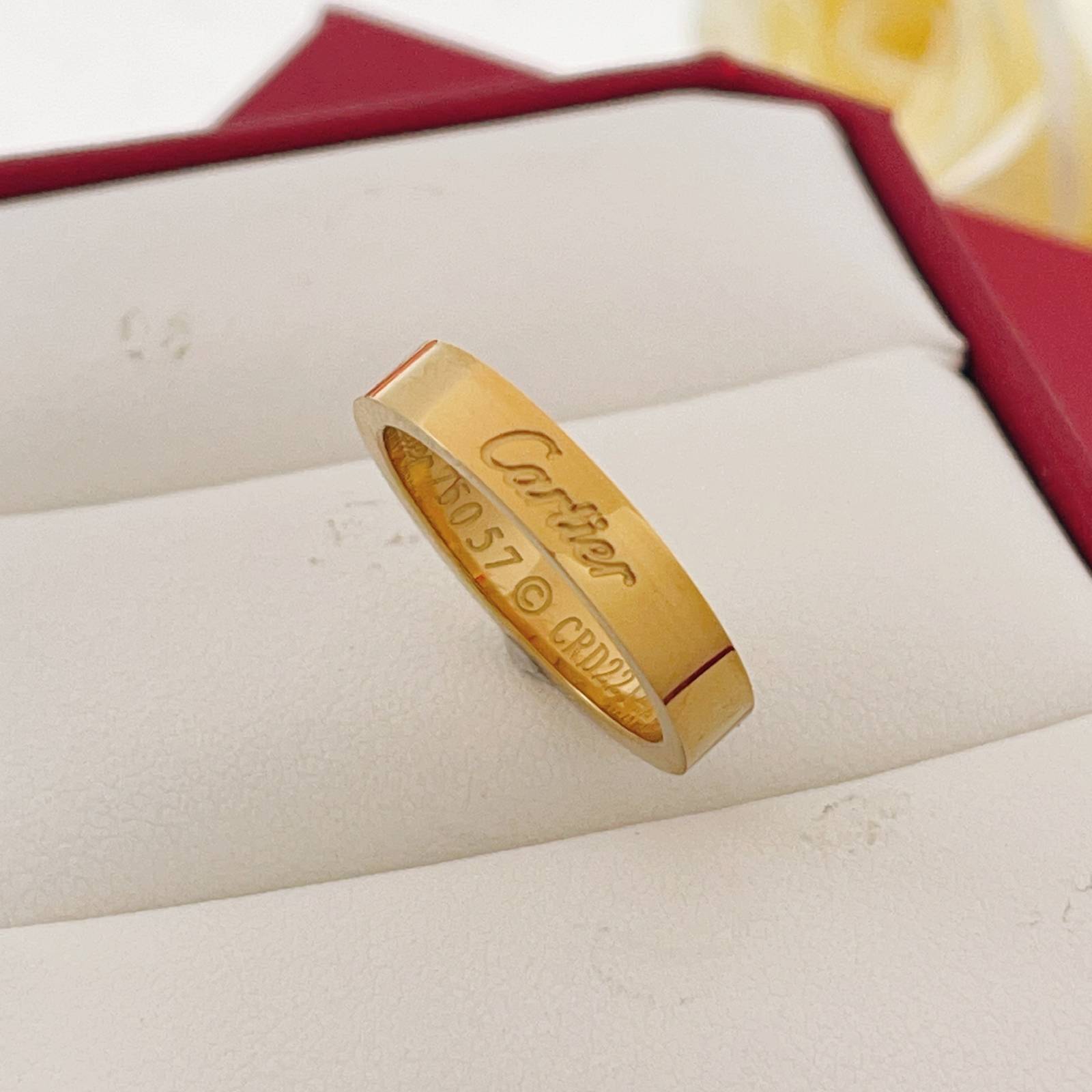 Cartier カルティエ レディース リング ジュスト アン クル 750 YG ブランドジュエリー 普段使い ギフト - 画像 4