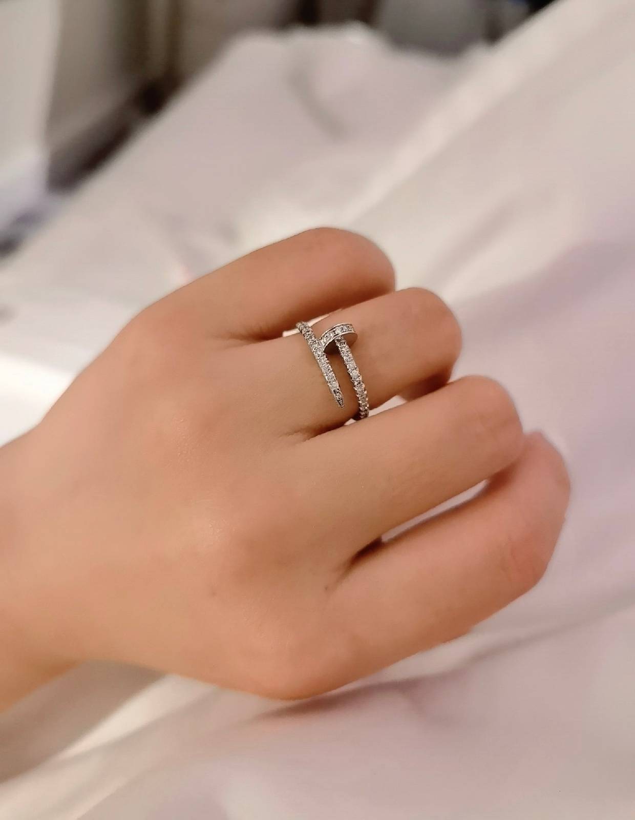 Cartier カルティエ レディース リング ジュスト アン クル 750 K18 YG WG PG ブランドジュエリー 普段使い ギフト - 画像 2